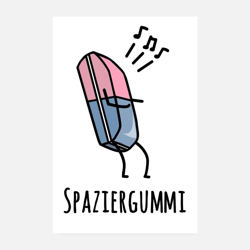 Spaziergummi Poster 20x30 cm
