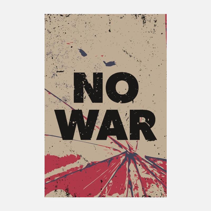 KEIN KRIEG - Statement gegen Krieg Poster 20x30 cm
