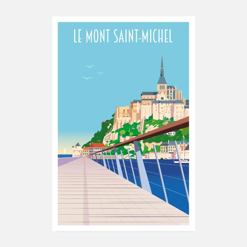 Mont Saint Michel Poster 20 x 30 cm