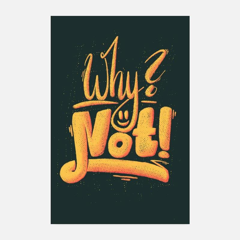Why Not Exclamation Mark Poster 8" x 12" (20x30 cm)