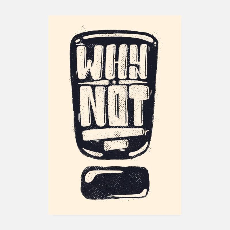 Why Not Ausrufezeichen Poster 20x30 cm