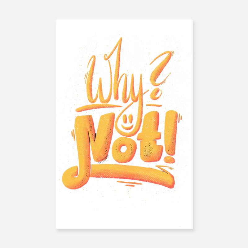 Why Not Ausrufezeichen Poster 20x30 cm