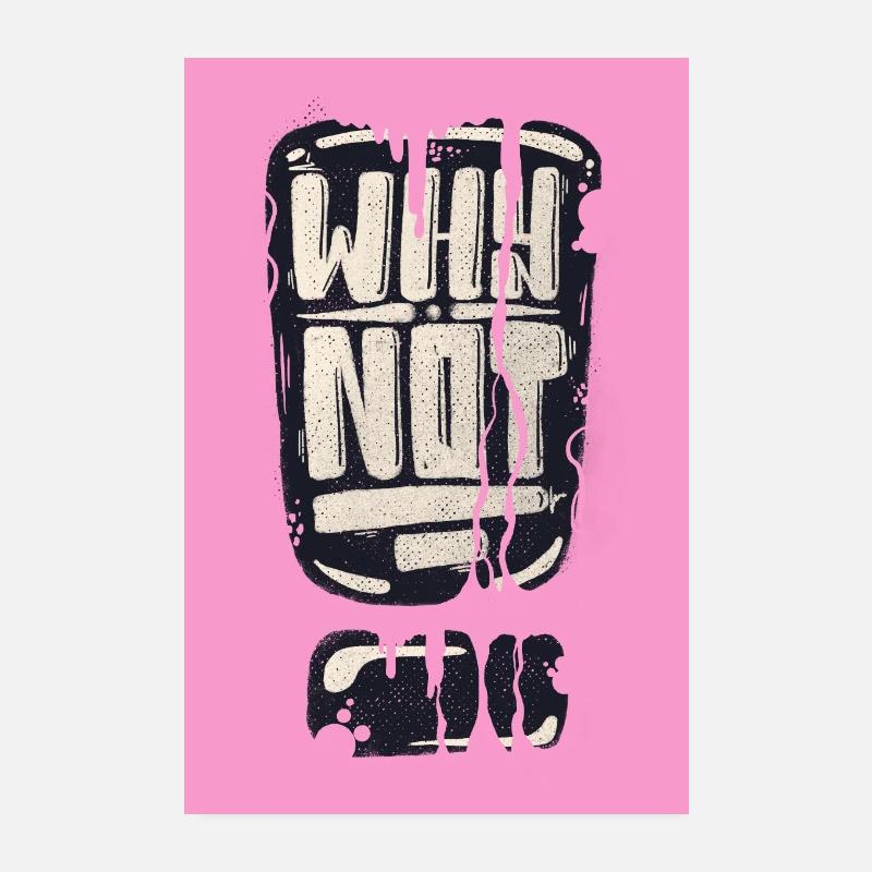 Pourquoi pas le point d’exclamation - Poster 20 x 30 cm - blanc
