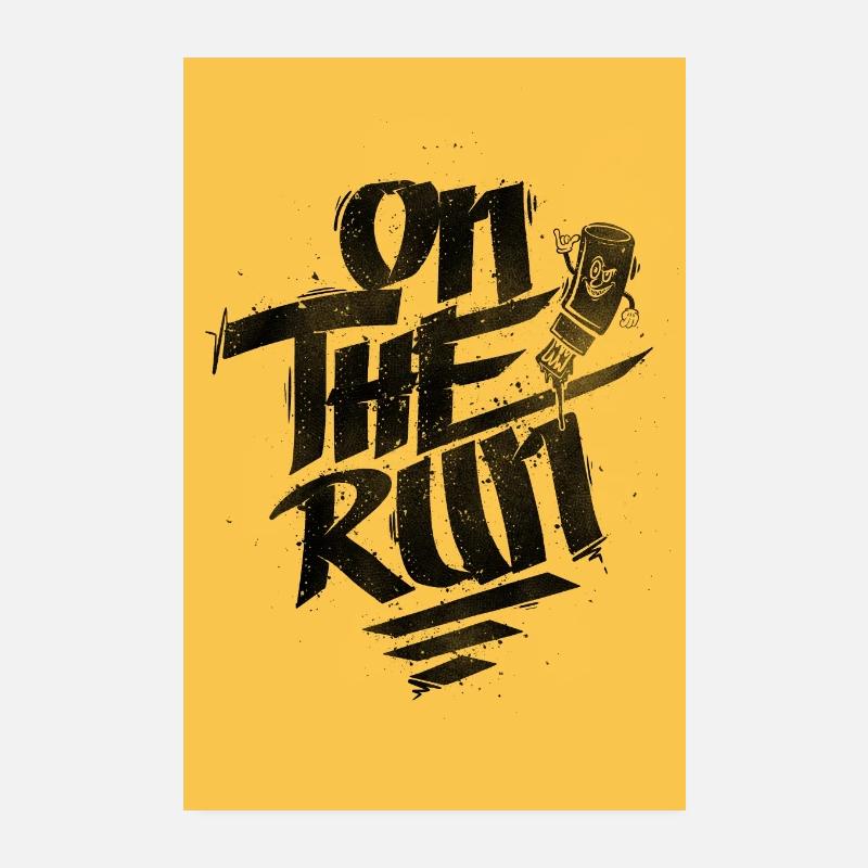 Marqueur de graffiti On The Run Poster 20 x 30 cm