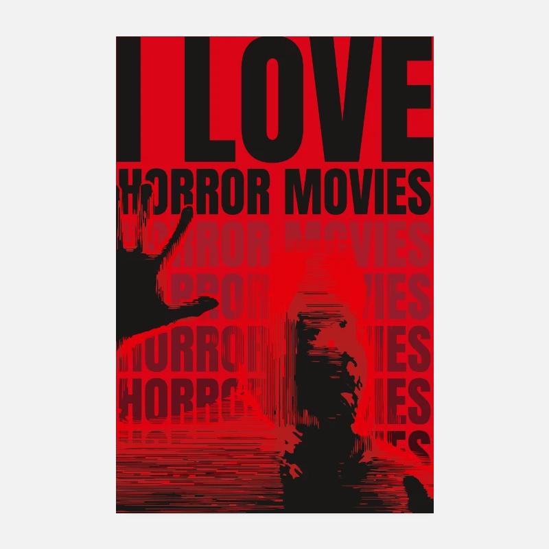 Ich liebe Horrorfilme Poster 20x30 cm