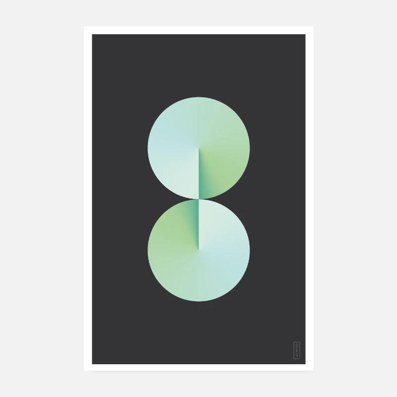 Eight - Verdant - Dark Poster 8" x 12" (20x30 cm)
