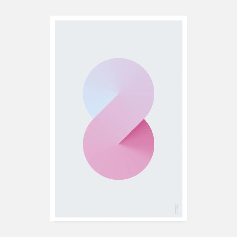 Sidewinder Poster - Fuchsia - Light Poster 8" x 12" (20x30 cm)
