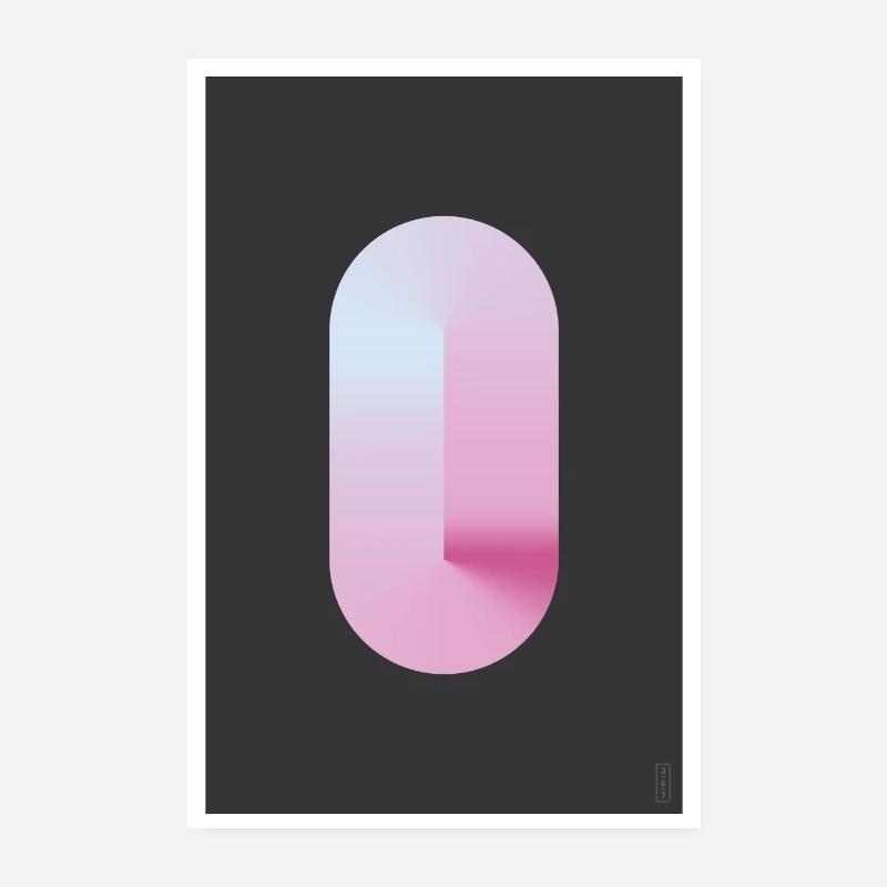 Extended - Fuchsia - Dark Poster 8" x 12" (20x30 cm)