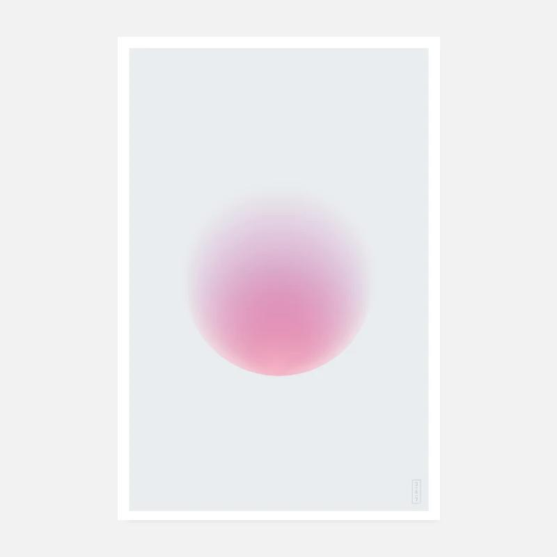Sphere - Fuchsia - Light Poster 8" x 12" (20x30 cm)
