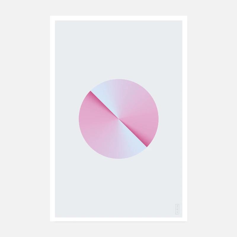 Twist - Fuchsia - Licht Poster 20x30 cm