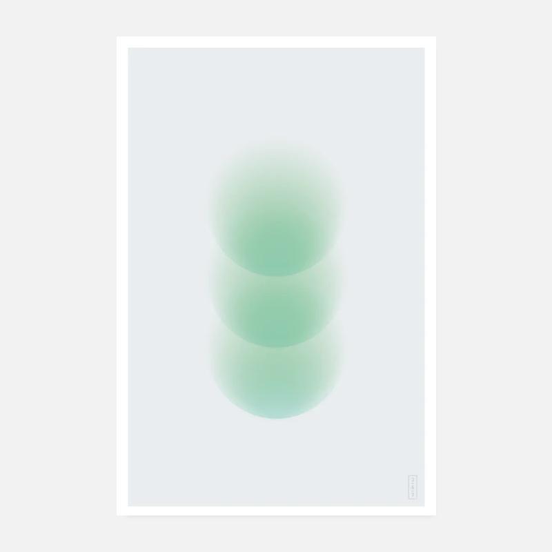 Tri-Sphere - Verdoyant - Lumière Poster 20 x 30 cm