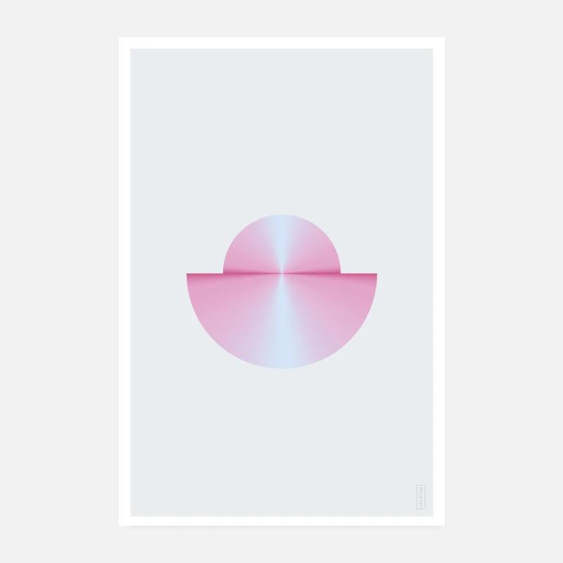 Reflexion - Fuchsia - Licht Poster 20x30 cm