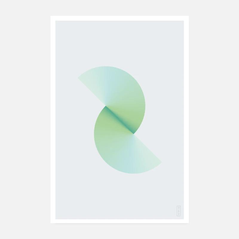 Split - Verdant - Light Poster 8" x 12" (20x30 cm)