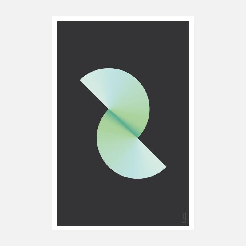 Split - Verdant - Dark Poster 8" x 12" (20x30 cm)