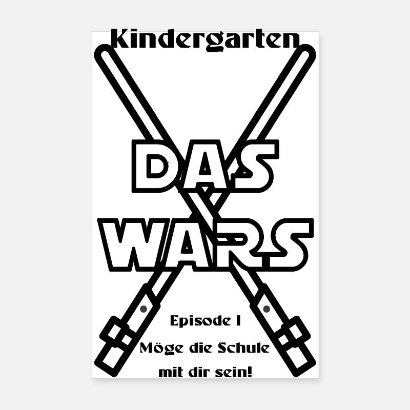 kindergarten das wars Poster 20x30 cm