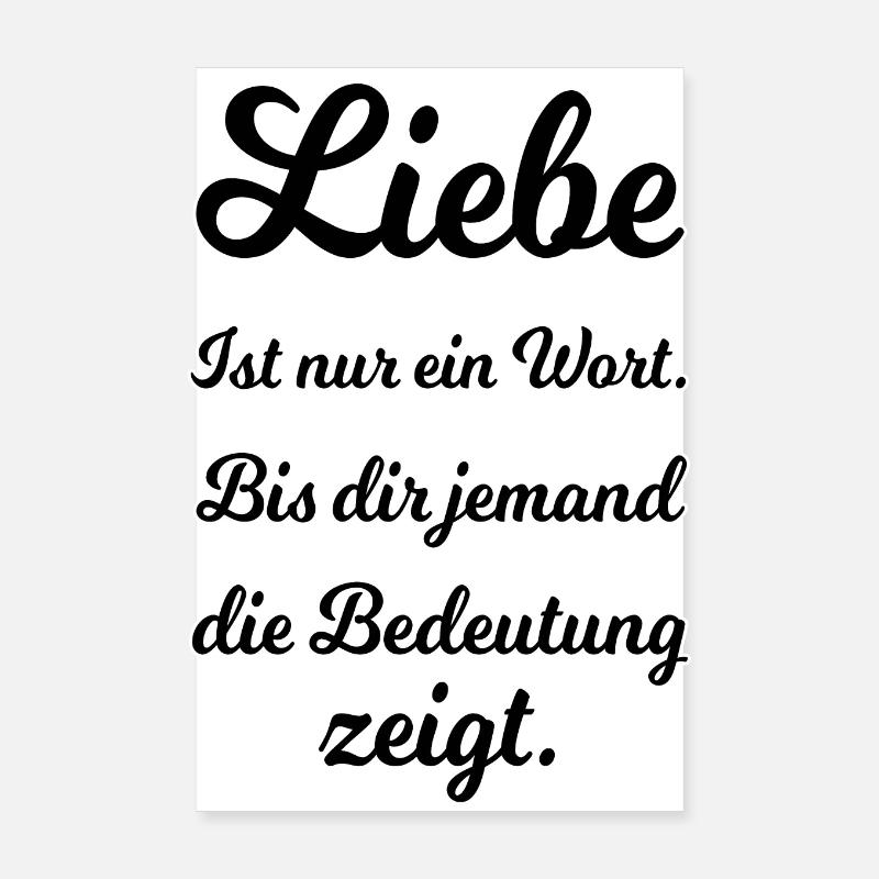 Liebe Poster 20x30 cm