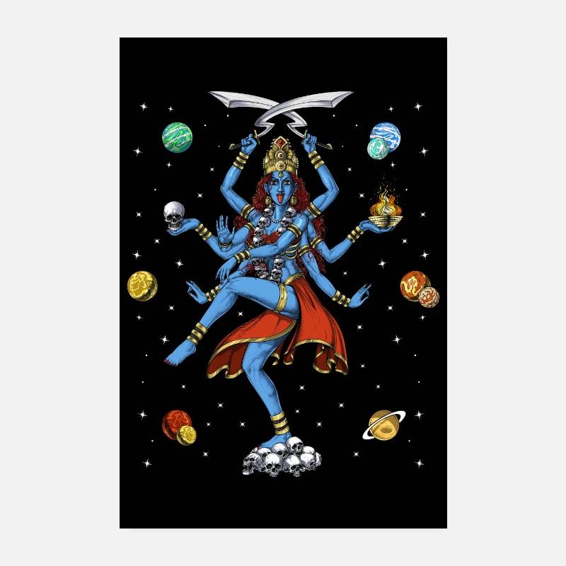 Kali Déesse hindoue Poster 20 x 30 cm