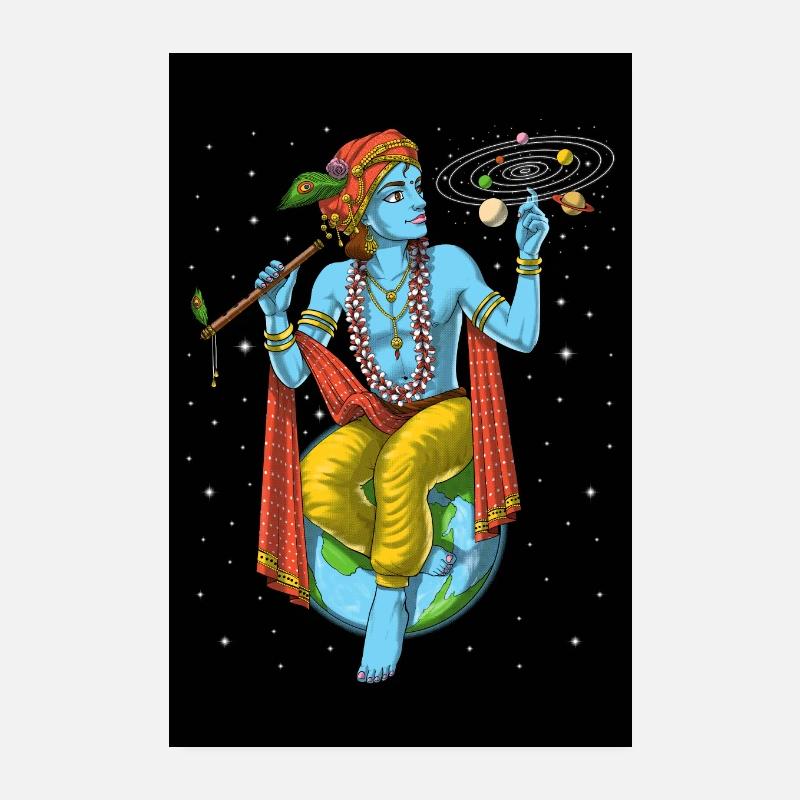 Hindouisme Seigneur Krishna Poster 20 x 30 cm