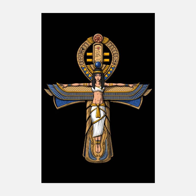 Croix d’Ankh égyptienne antique Poster 20 x 30 cm