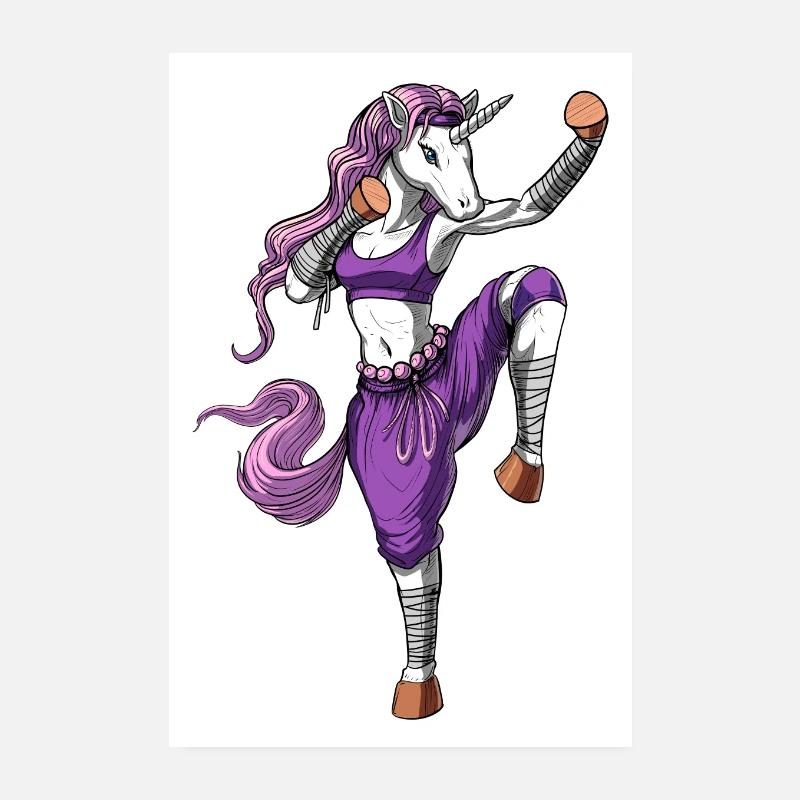 Licorne Kickboxing Poster 20 x 30 cm