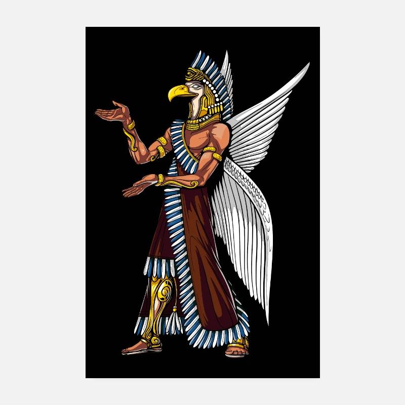 Anunnaki Eagle Deity Poster 8" x 12" (20x30 cm)