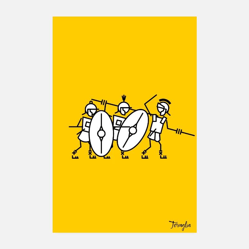 Romans attack! Poster 8" x 12" (20x30 cm)