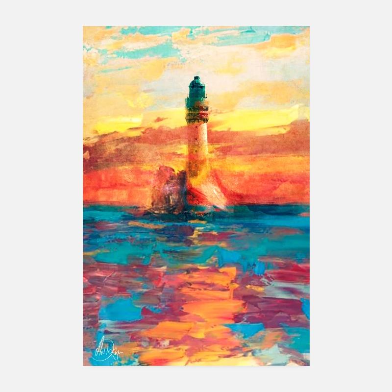 Collection Waterworld - Leuchtturm Poster 20x30 cm