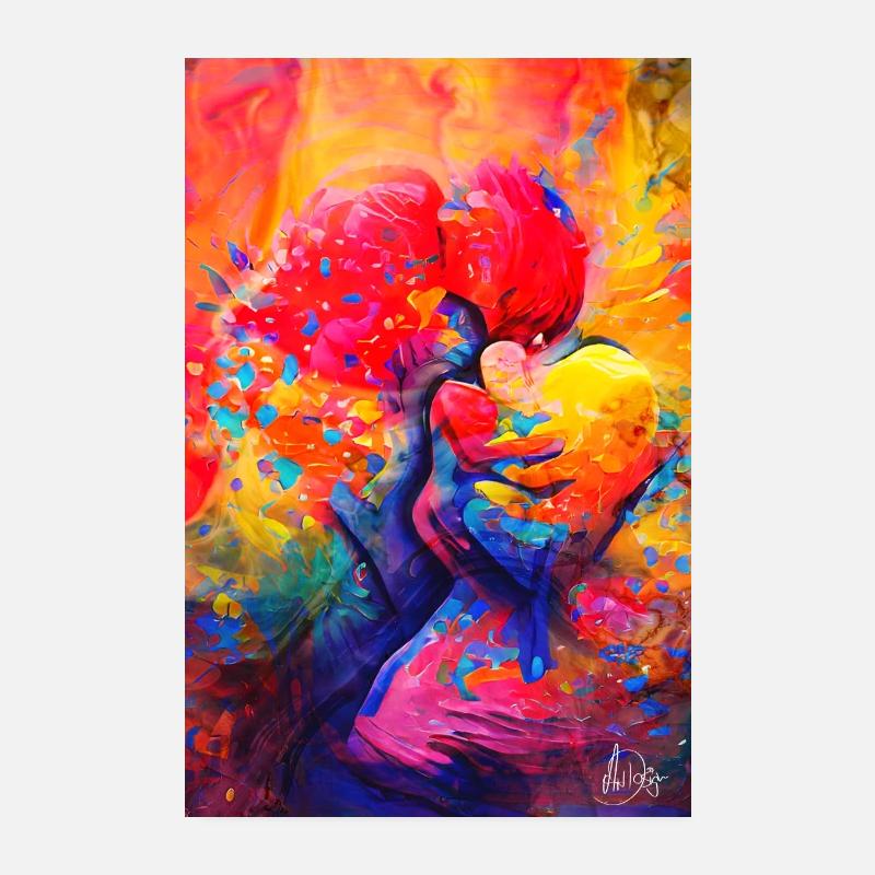 Couleurs de l’amour Poster 20 x 30 cm