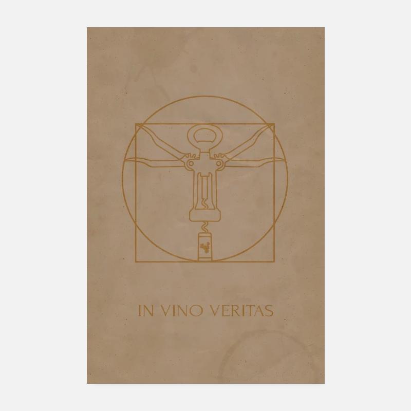 In Vino Veritas Poster 20 x 30 cm
