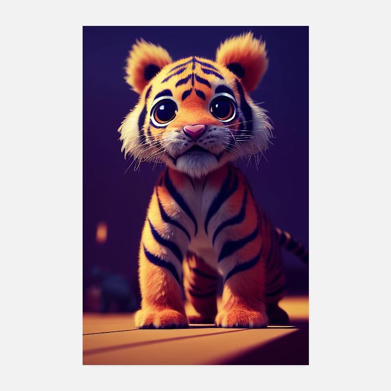 Tiger Baby Poster Poster 8" x 12" (20x30 cm)