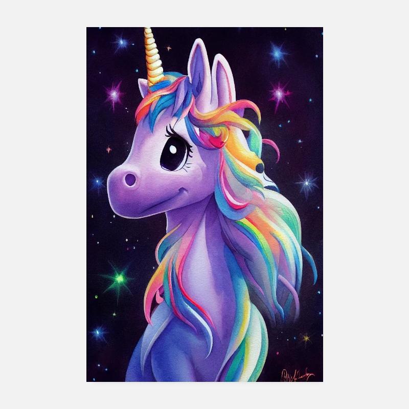 Einhorn Poster Poster 20x30 cm