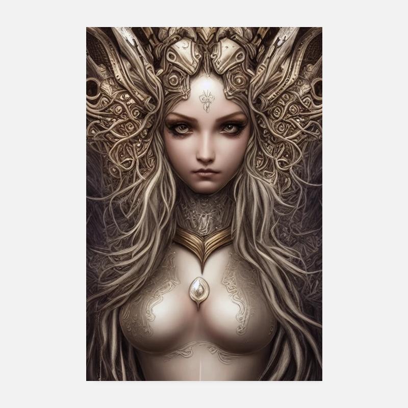 Fantasy Warrior Girl Poster 8" x 12" (20x30 cm)