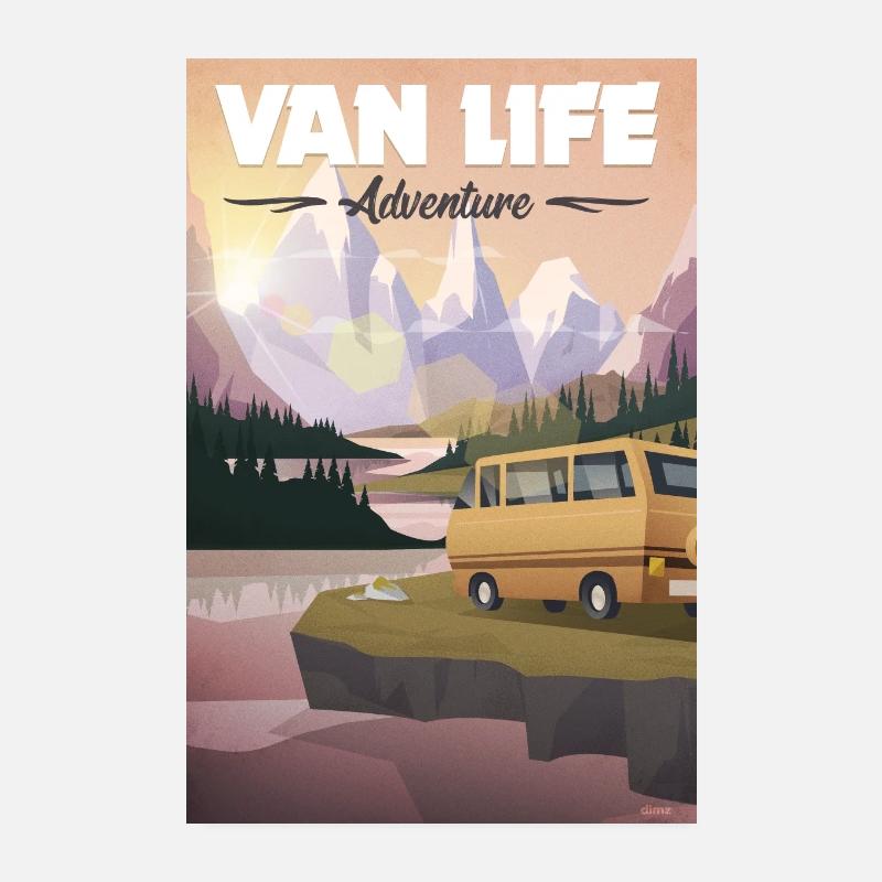 van life Poster 20 x 30 cm