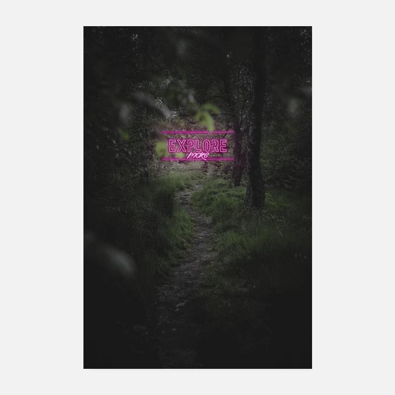 Explore more - Poster 20x30 cm - Weiß