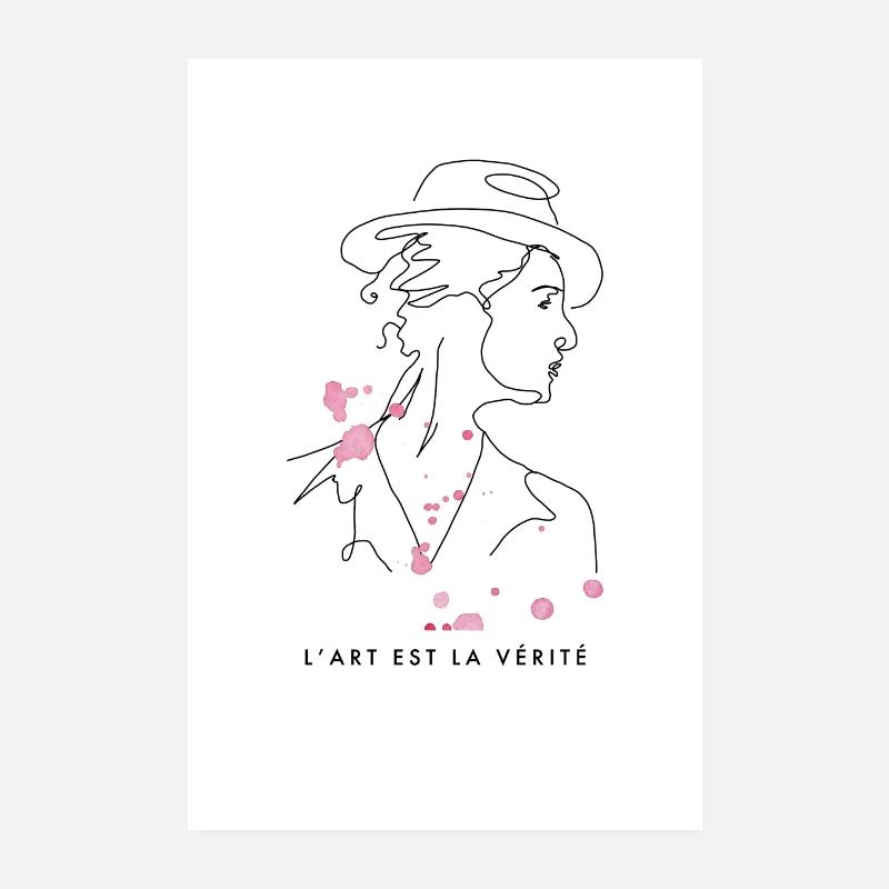 Kunst ist Wahrheit Poster 20x30 cm