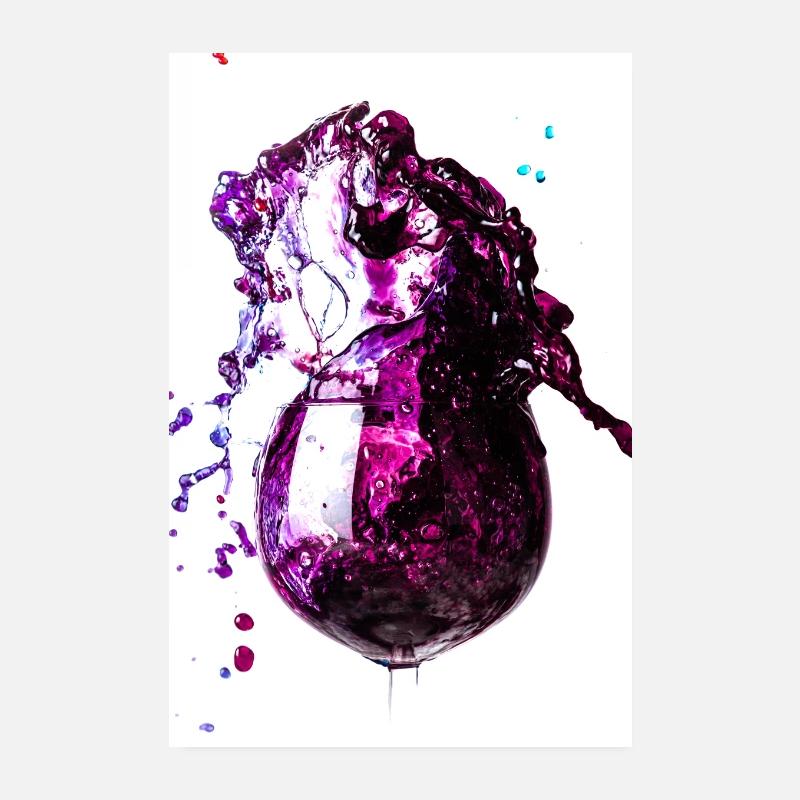 Glass - Violet Splash Poster 8" x 12" (20x30 cm)