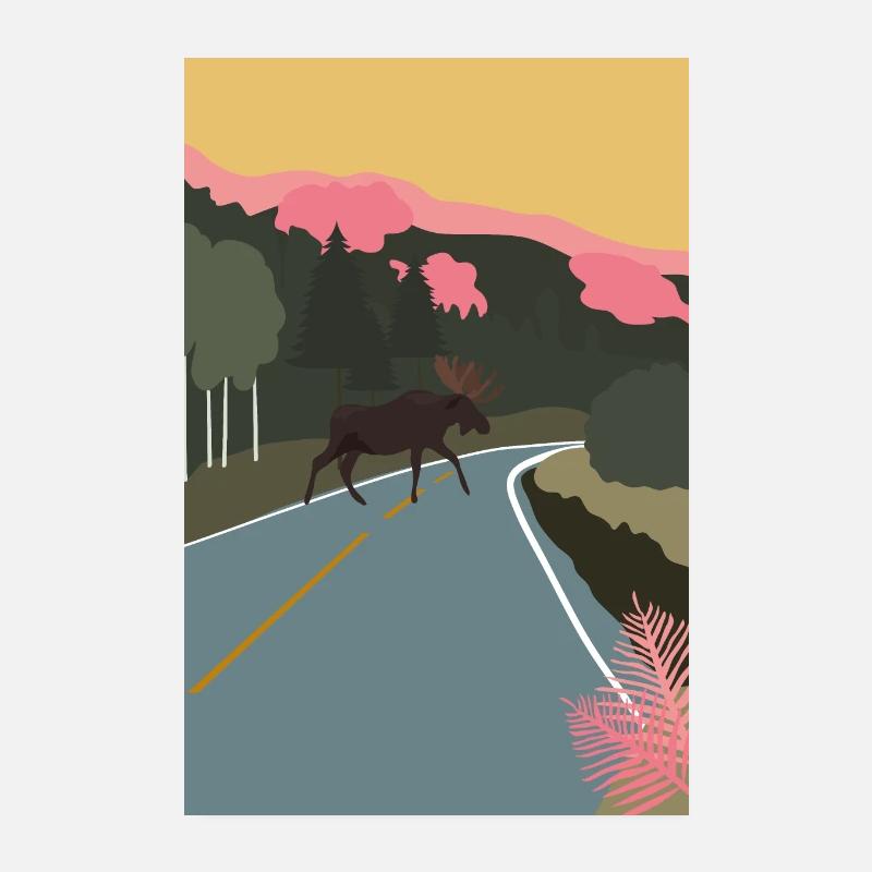 Elk Scandinavie Poster 20 x 30 cm