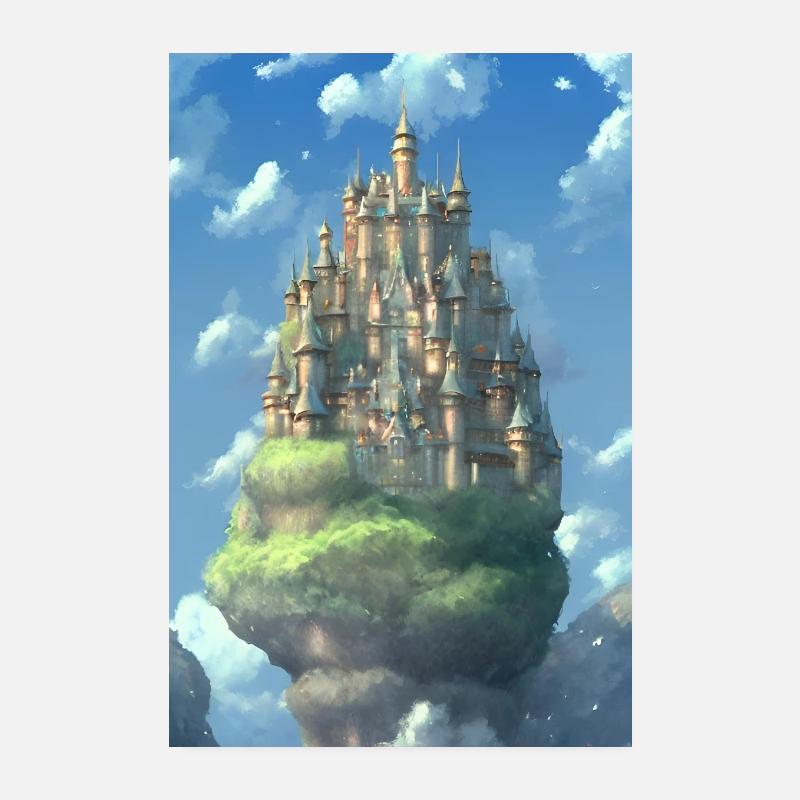 Château dans le ciel Poster 20 x 30 cm