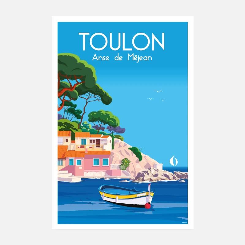 TOULON Poster 20 x 30 cm