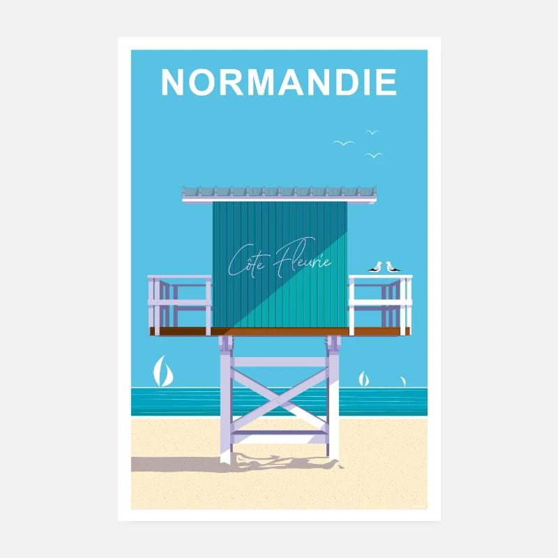 NORMANDIE Poster 20 x 30 cm