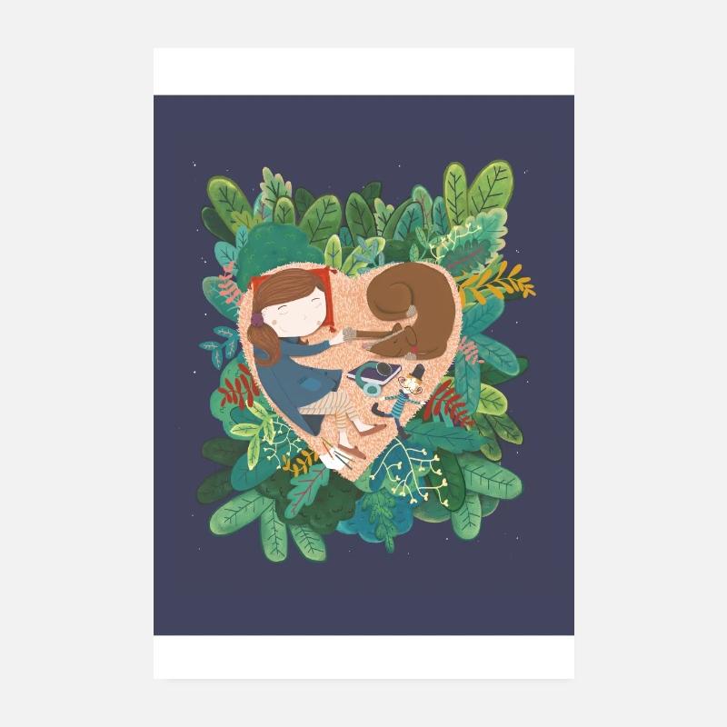 Affiche J’aime mon chien Poster 20 x 30 cm