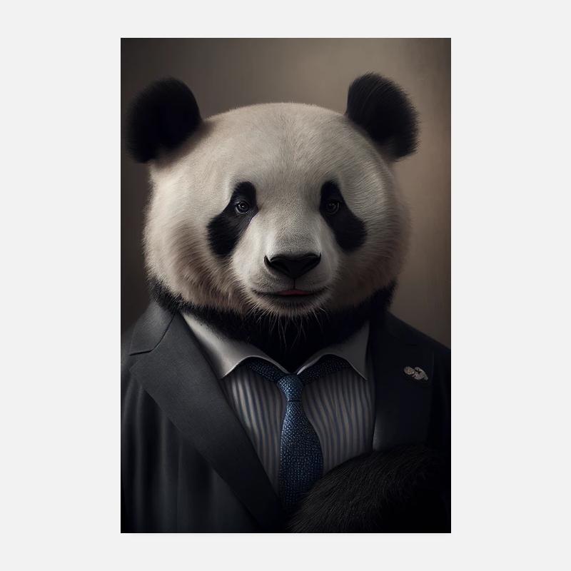 Panda Panda Bear Pandas Costume Poster 20 x 30 cm