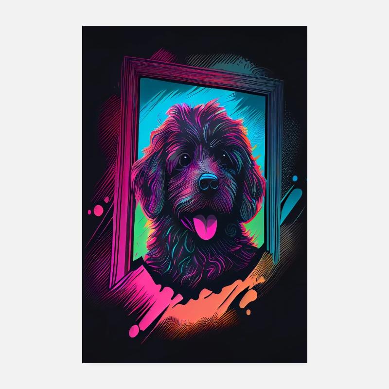 Rainbow Hund Poster Edition Poster 20x30 cm