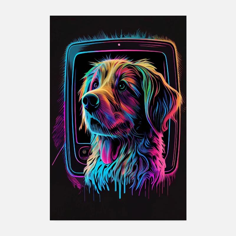 Rainbow Hund Poster Edition Poster 20x30 cm