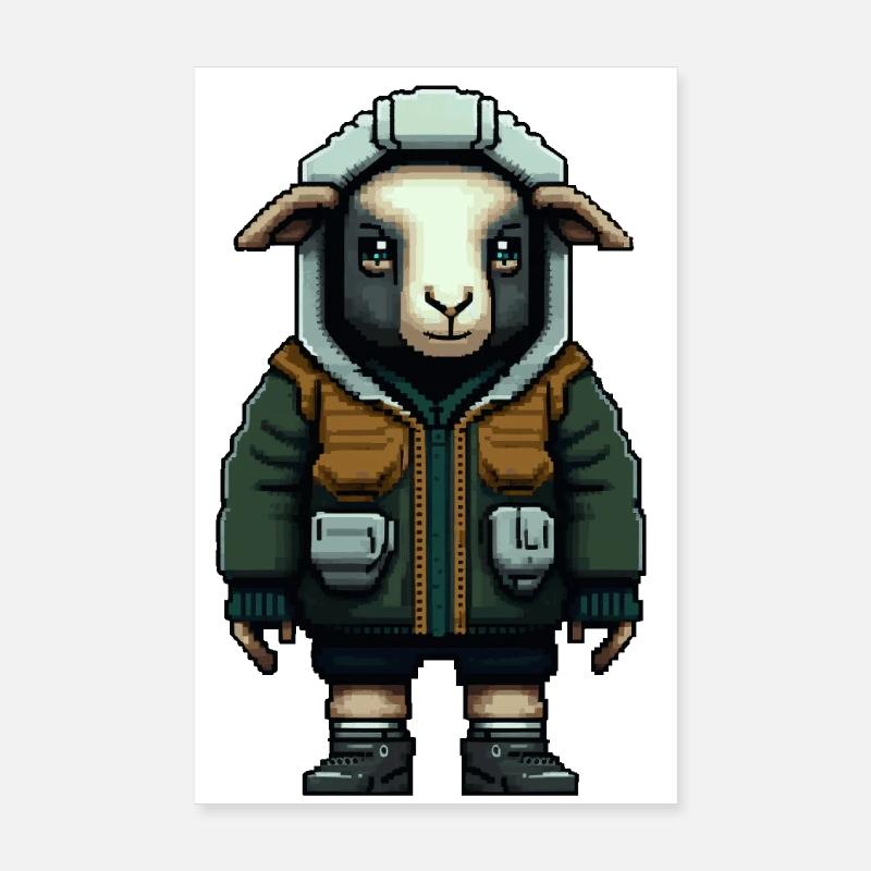 Wooligan un mouton hooligan Poster 20 x 30 cm