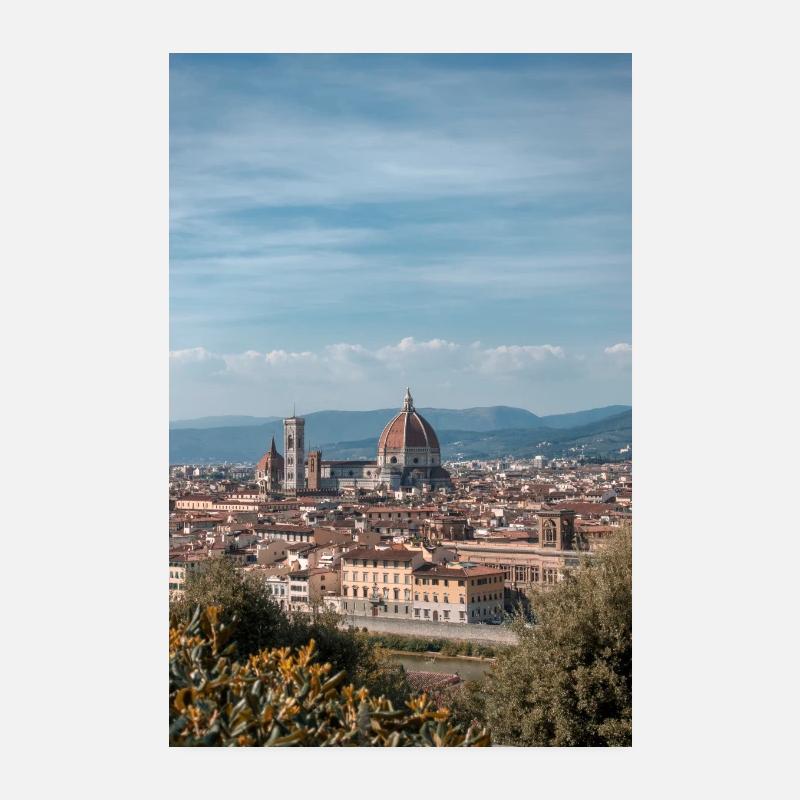 Vue de Florence Poster 20 x 30 cm
