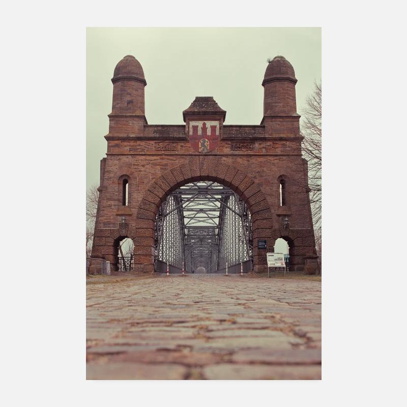 Old Elbe Bridge Poster 8" x 12" (20x30 cm)