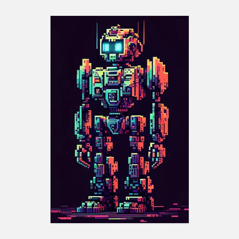 Robot 01 Poster 20 x 30 cm