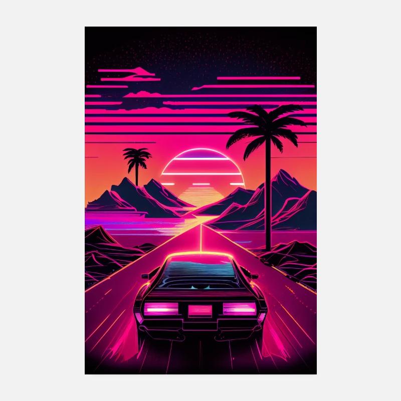 RetroWave 01 Poster 20 x 30 cm