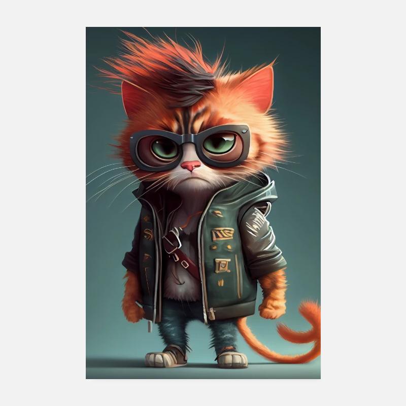 Kat 02 Poster 20x30 cm